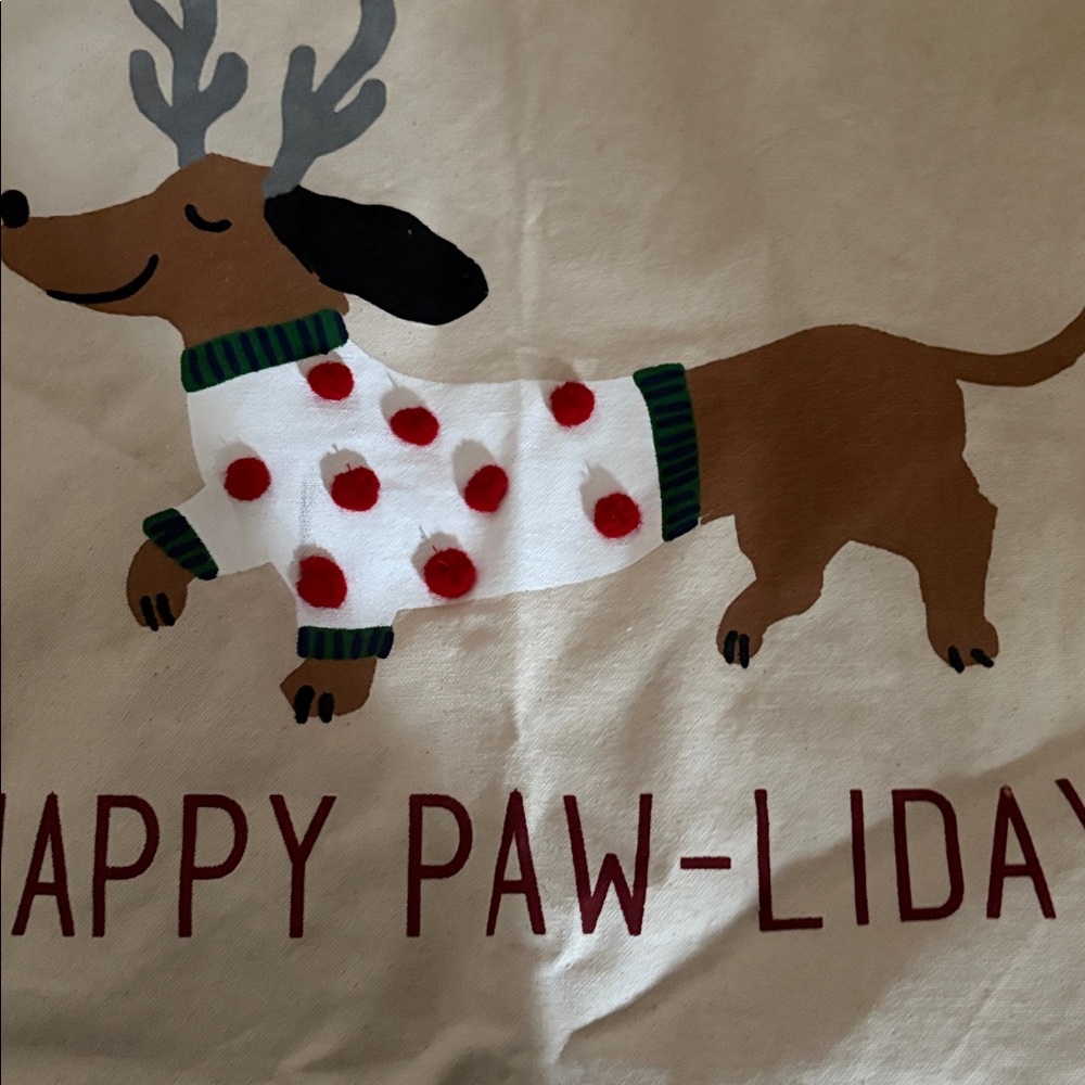 Happy Paw-lidays Dog Christmas Towel